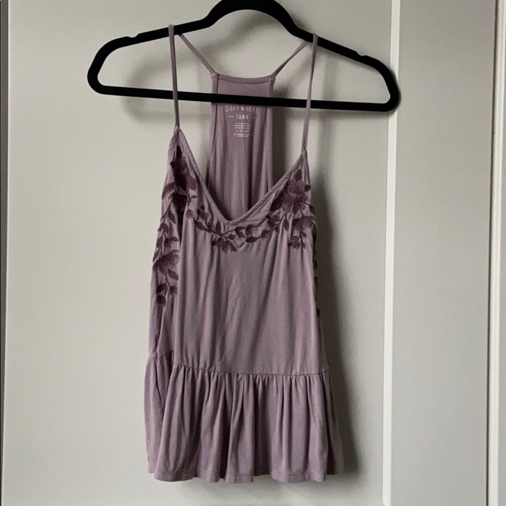 purple american eagle tank.